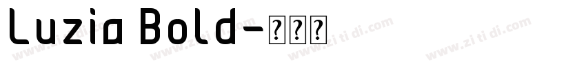 Luzia Bold字体转换